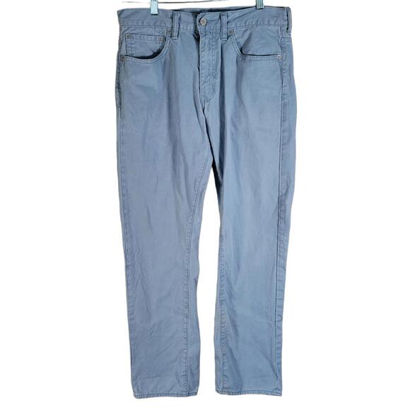 Levi's Other - Levi's 513 Powder Blue Wash Denim Slim Straight Jeans Men Size 33x32